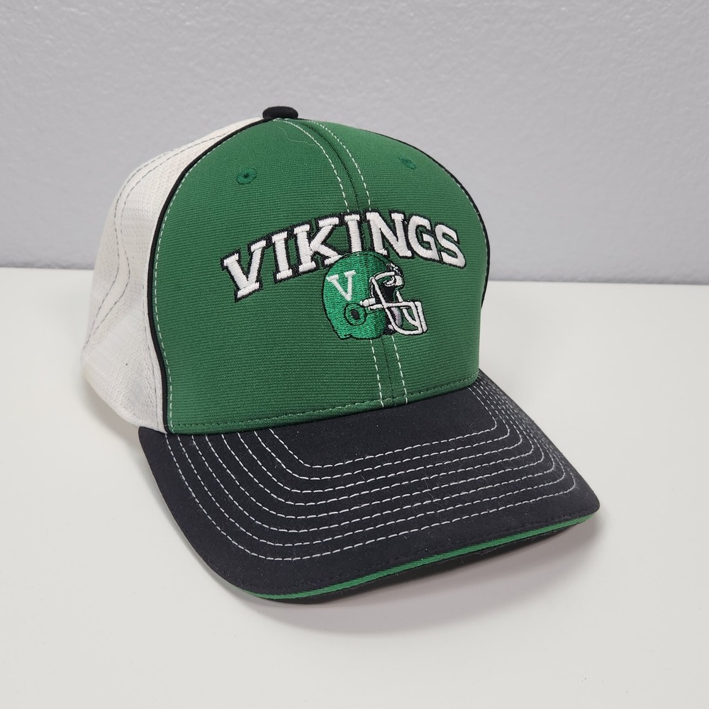 Richardson Portland State Vikings Hat Mens Green White Flexfit Cap LG-XL 172